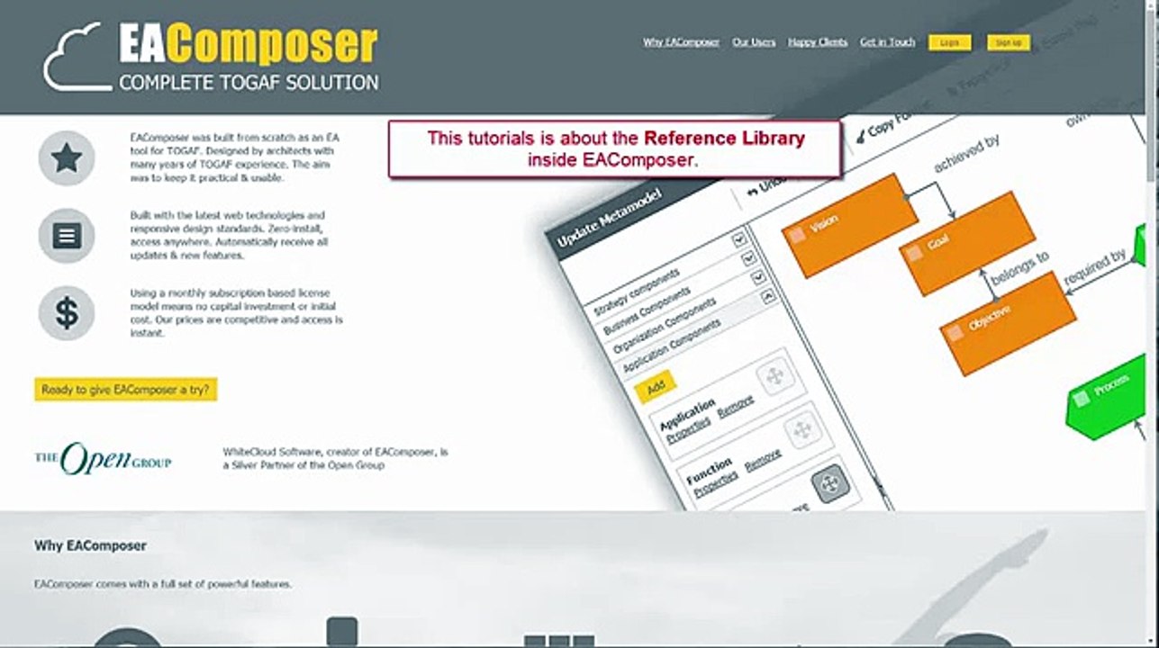 Enterprise Architecture - Reference Library tutorial