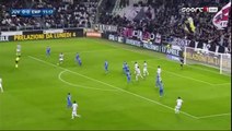 Stephan Lichtsteiner Fantastic Shot Chance - Juventus 0 - 0 Empoli 02-04-2016
