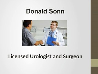 Donald Sonn - Licensed Urologist and Surgeon