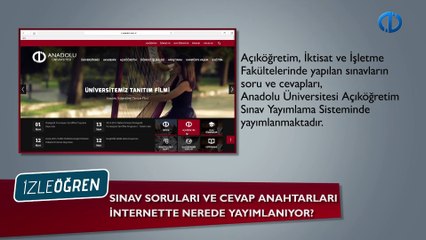 Sınav soruları ve cevap anahtarları internette nerede yayınlanıyor