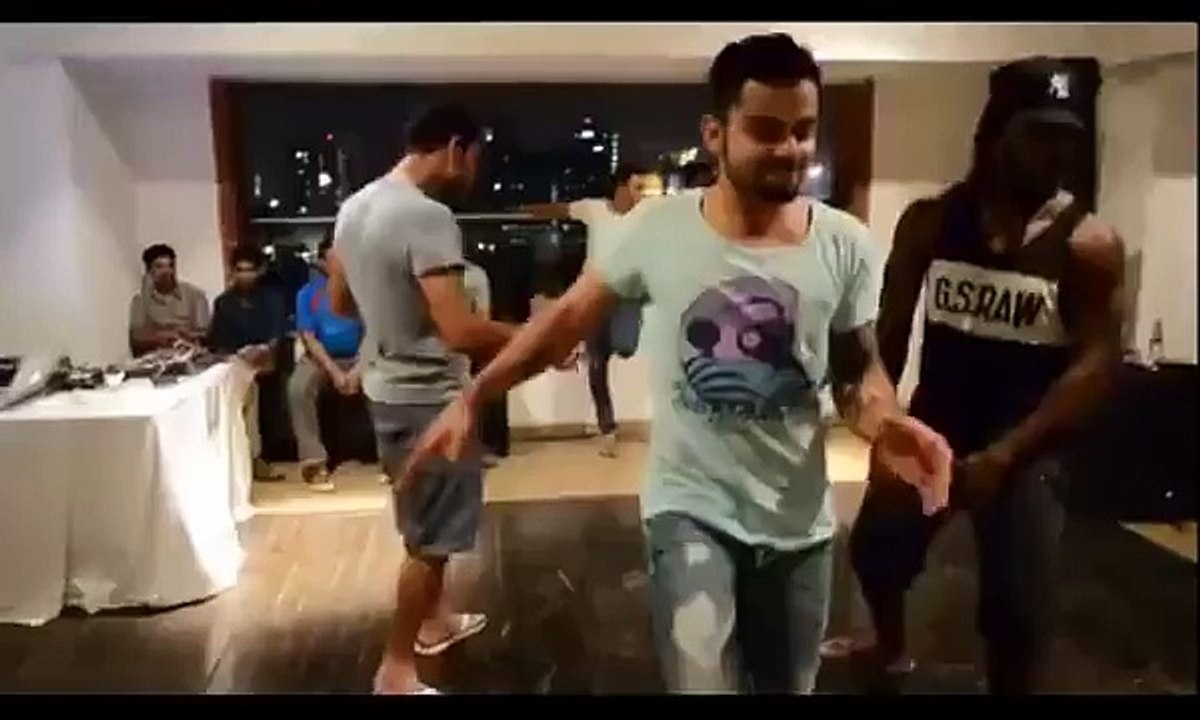 India vs Westindies World T20 2016 - Chris Gayle dance with Virat Kohli after match, mauka mauka