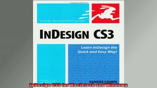 InDesign CS3 for Macintosh and Windows