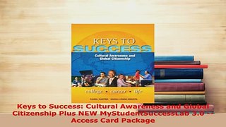 PDF  Keys to Success Cultural Awareness and Global Citizenship Plus NEW MyStudentSuccessLab PDF Full Ebook