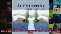 Read  Ethical Obligations and DecisionMaking in Accounting Text and Cases Full EBook Online Free