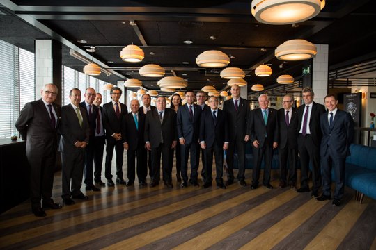 Celebració del dinar de directives del FC Barcelona i el Reial Madrid a l'Espai Gastronòmic Roma 2009