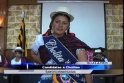 Candidatas a cholitas gualaceñas fueron presentadas
