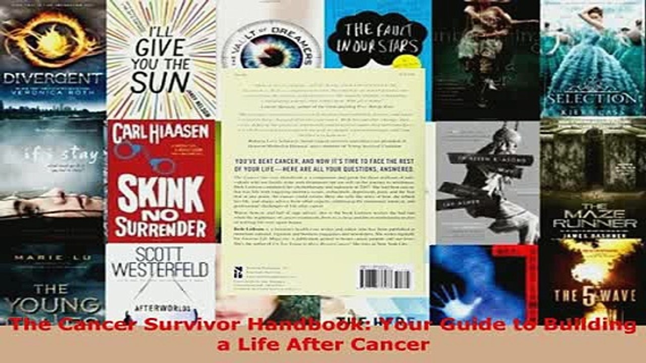 PDF  The Cancer Survivor Handbook Your Guide to Building a Life After Cancer Download Online