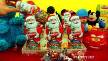 15 Christmas Kinder Surprise Santa Claus Army Surprise Toys Xmas Eggs Mega Unboxing Huevos