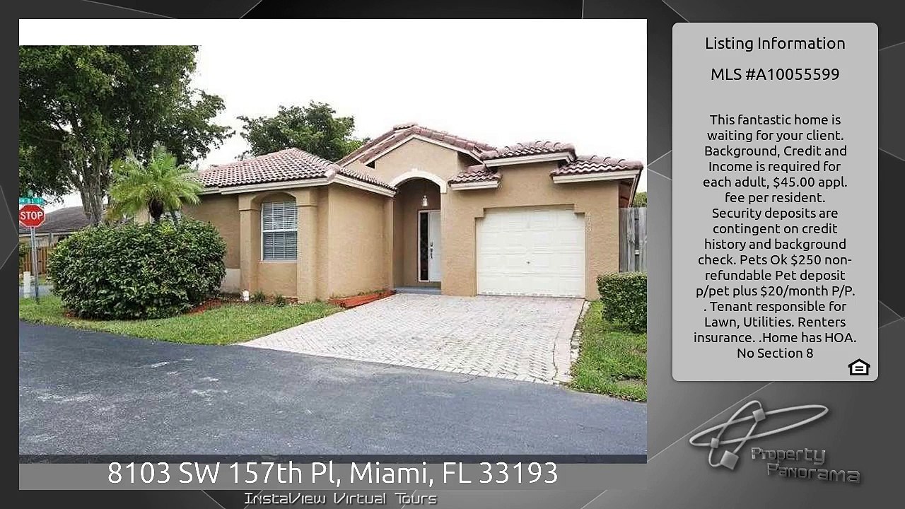 8103 SW 157th Pl, Miami, FL 33193