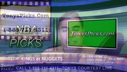 Denver Nuggets vs. Sacramento Kings Free Pick Prediction NBA Pro Basketball Odds Preview 4-2-2016