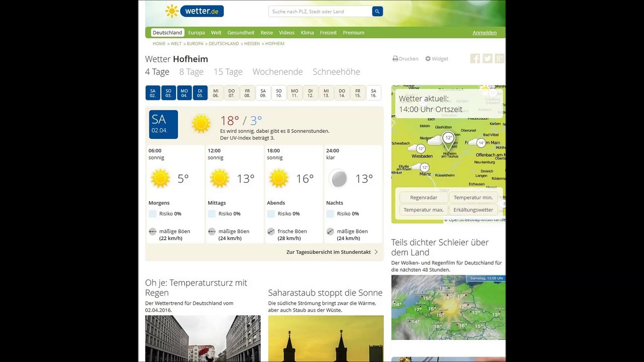 02.04.2016 Terroranschlag auf 65719 Hofheim am Taunus, Deutschland