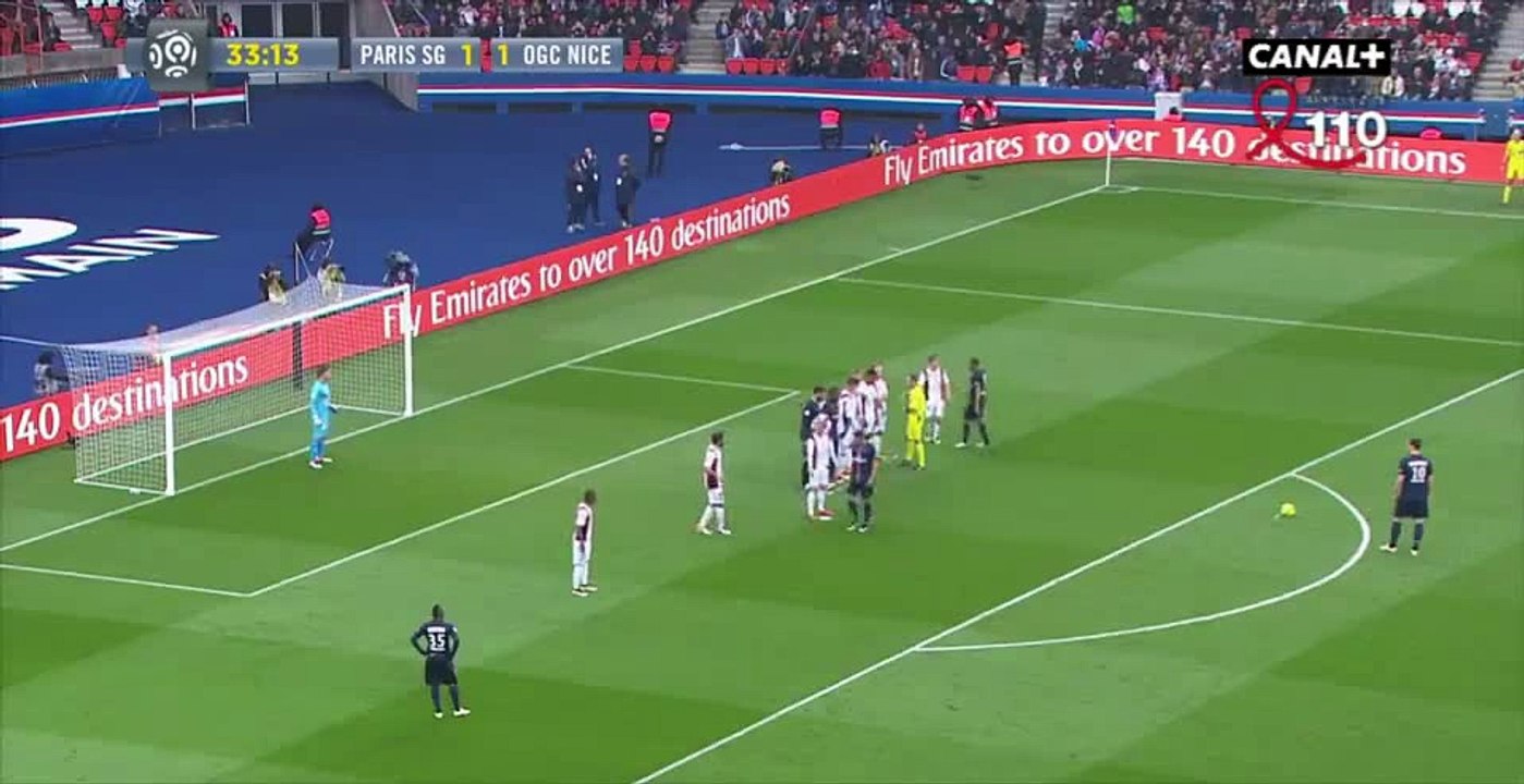 Le superbe Coup-franc de Zlatan Ibrahimovic contre Nice !