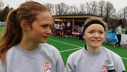 Juliette Grignard et Jeanne Van Aesbroeck après le nul arraché face au Dragons