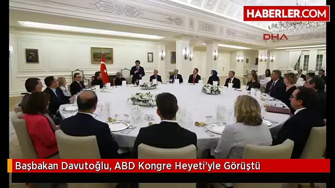 Başbakan Davutoğlu, ABD Kongre Heyeti'yle Görüştü