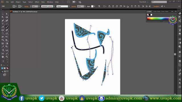 Lecture 10 how to use brush tool in adobe Illustrator In Hindi Urdu