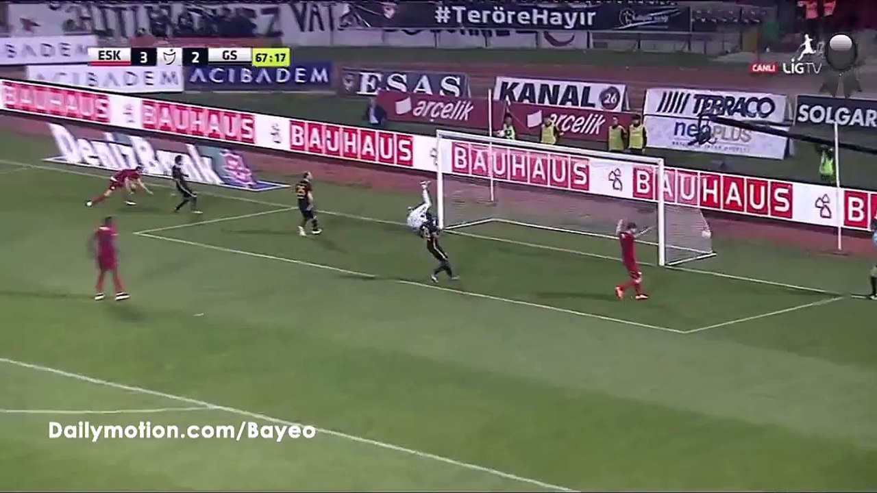 Kaan Kanak Goal HD - Eskisehirspor 4-2 Galatasaray - 02-04-2016