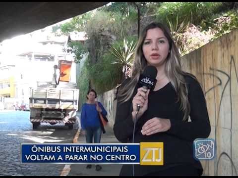14-07-2015 - ÔNIBUS INTERMUNICPAIS VOLTAM A PARAR NO CENTRO - ZOOM TV JORNAL
