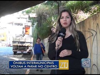 14-07-2015 - ÔNIBUS INTERMUNICPAIS VOLTAM A PARAR NO CENTRO - ZOOM TV JORNAL