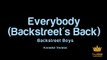 Backstreet Boys - Everybody (Backstreets Back) (Karaoke Version)