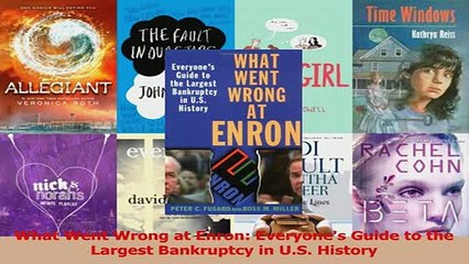 Read  What Went Wrong at Enron Everyones Guide to the Largest Bankruptcy in US History Ebook Free