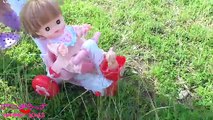 メルちゃん ネネちゃん 公園 なかよしさんりんしゃ なかよしパーツ おもちゃ animation アニメきっず animekids Baby Doll mellchan tricycle toy
