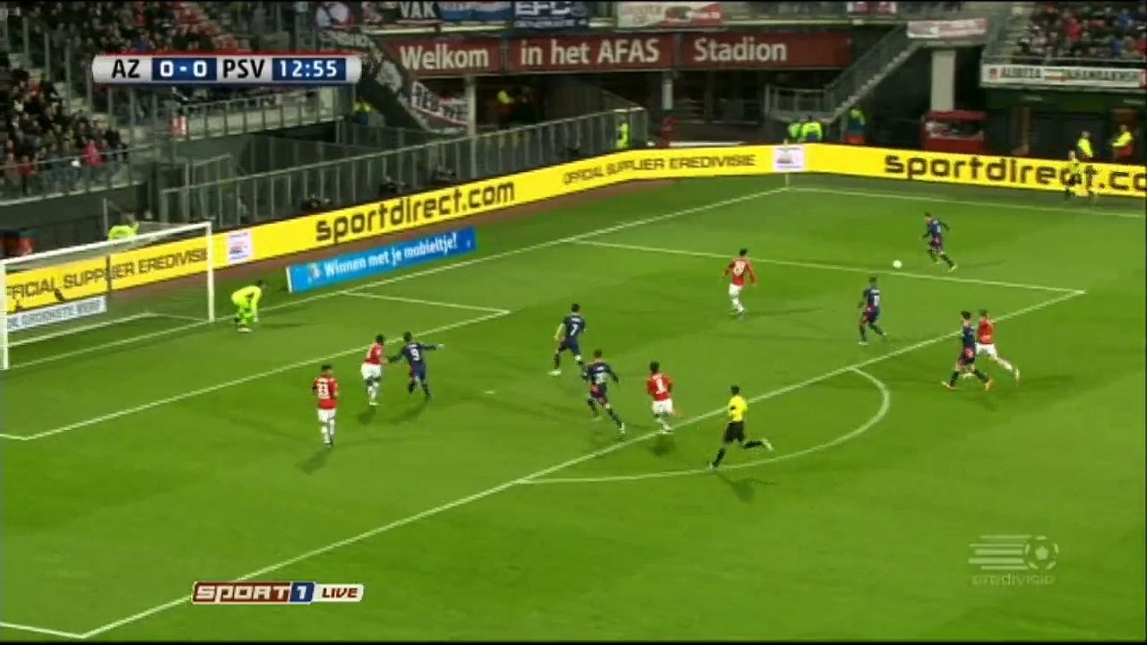 0-1 Gaston Pereiro Goal HD - AZ Alkmaar v. PSV Eindhoven 02.04.2016