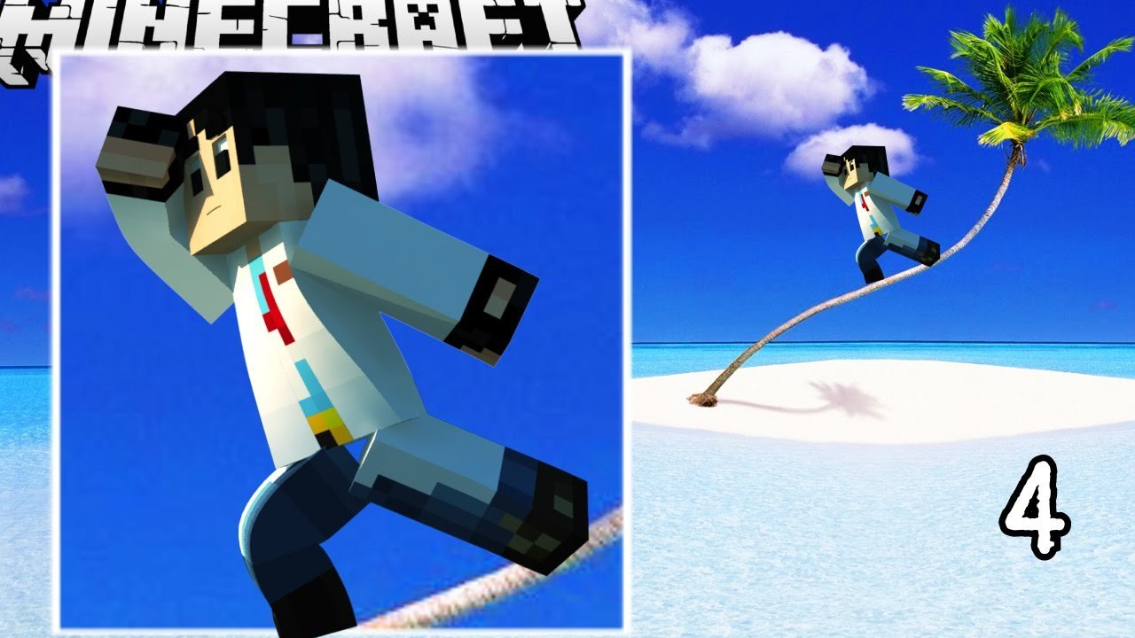LOST on an Island! Minecraft NikNikamTV Part 4