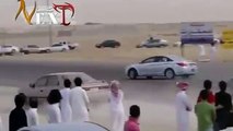 Car crash -37. Arab drift. Crazy arab drifting in Saudi Arabia. Mad people no respect for life