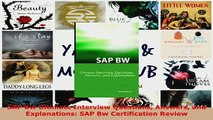 PDF  SAP Bw Ultimate Interview Questions Answers and Explanations SAP Bw Certification Review Download Online