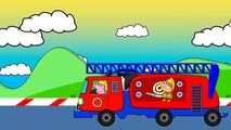 Peppa Pig Fire Truck / Monster Truck Crashes / Vehicels for Children / Episode 74 / Kid Wh