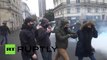 France: Anarchists defy state of emergency in Nantes with protest and paint-bombs