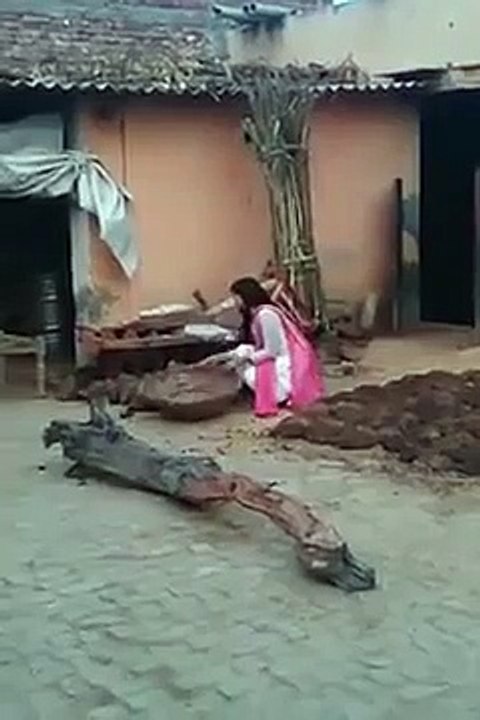 Village Drama Scene Behind the camera