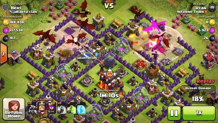 Clash of Clans - Mass Max Dragon Raid