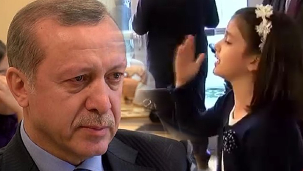 Küçük kızın 'Ey Sevgili' şiiri Erdoğan'ı ağlattı