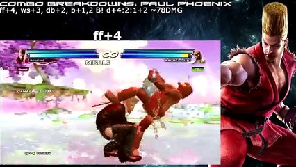 Tekken Tag 2 Paul Phoenix Combo Breakdowns