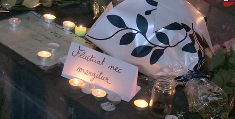 Place de la République, après le 13 novembre 2015