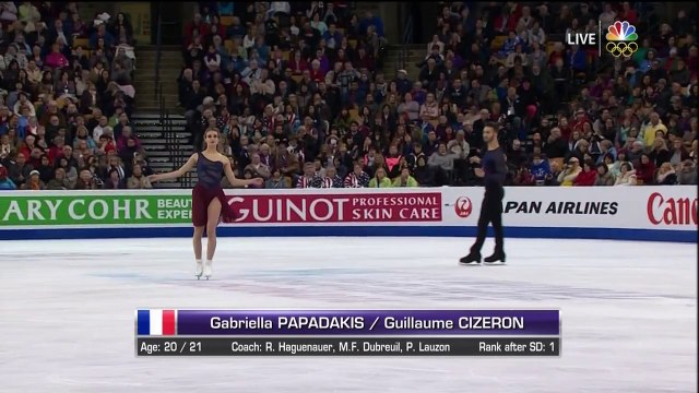 Papadakis et Cizeron, ChM 2016, programme libre de danse sur glace (31 mars 2016)