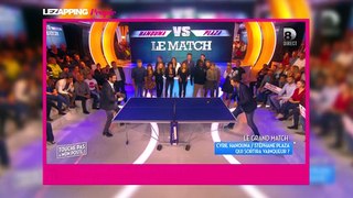 Hanouna perd son match (et sa place ) contre Plaza au ping-pong  Zapping People