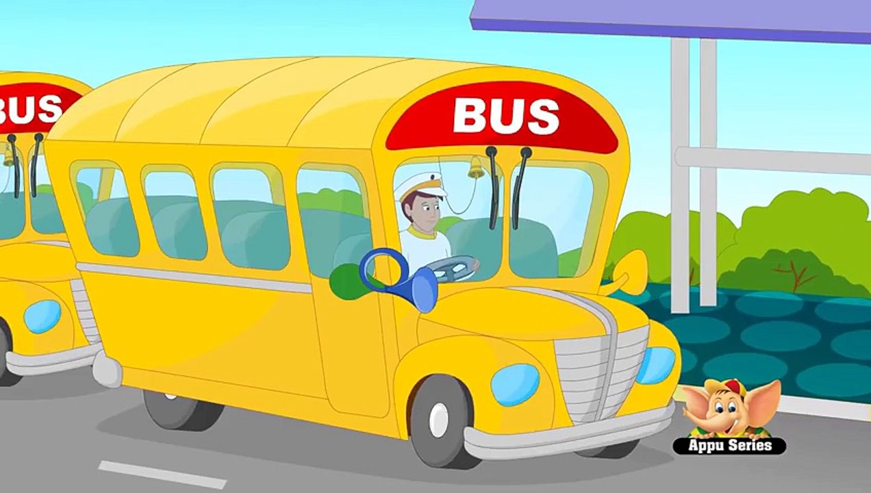 Down at the Bus Stop-Children Nursery Rhyme-Children Song-Educational Songs