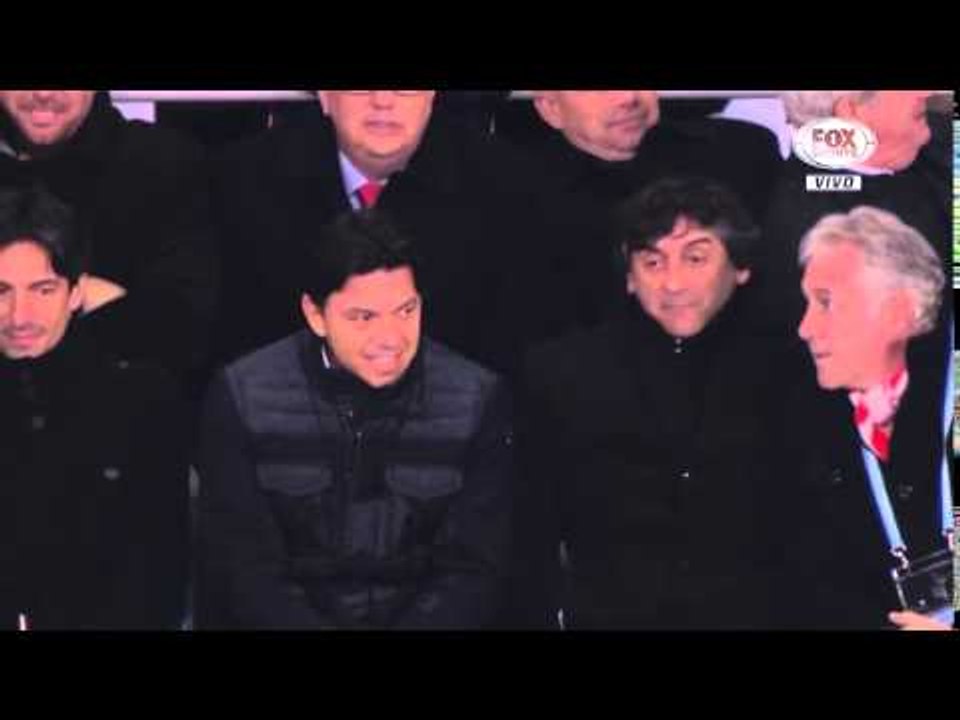 Gallardo y Francescoli espiando al rival