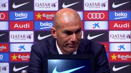 Clasico - Zidane: "Fier de mes joueurs"