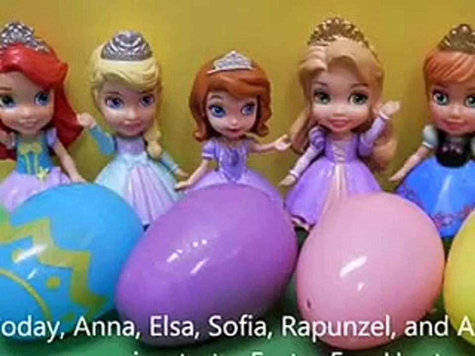 BARBIE TOY EPISODES 2015 - Easter Egg Hunt 2015- Disney Princess toys