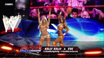 RAW 01-02-12 Kelly Kelly & Eve Torres vs The Bella Twins 01-02-12