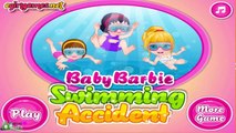 Baby Barbie Swimming Accident - Fun Time Games Episodes for kids [HD]