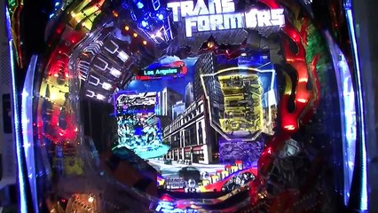 パチンコ新台トランスフォーマー@京楽　通常から大当たりまで実機試打実践演出動画