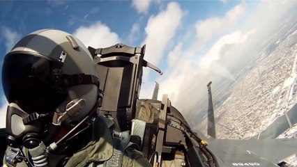 F-15 Flying Over The Pentagon - Stunning View From The Cockpit
