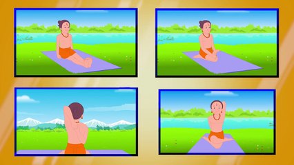 Learn Yoga in Hindi - Gomukhasana