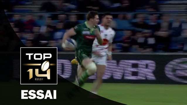 TOP 14 – Agen - Pau : 26-33 Essai 2 Colin SLADE (PAU) – J20 – Saison 2015-2016