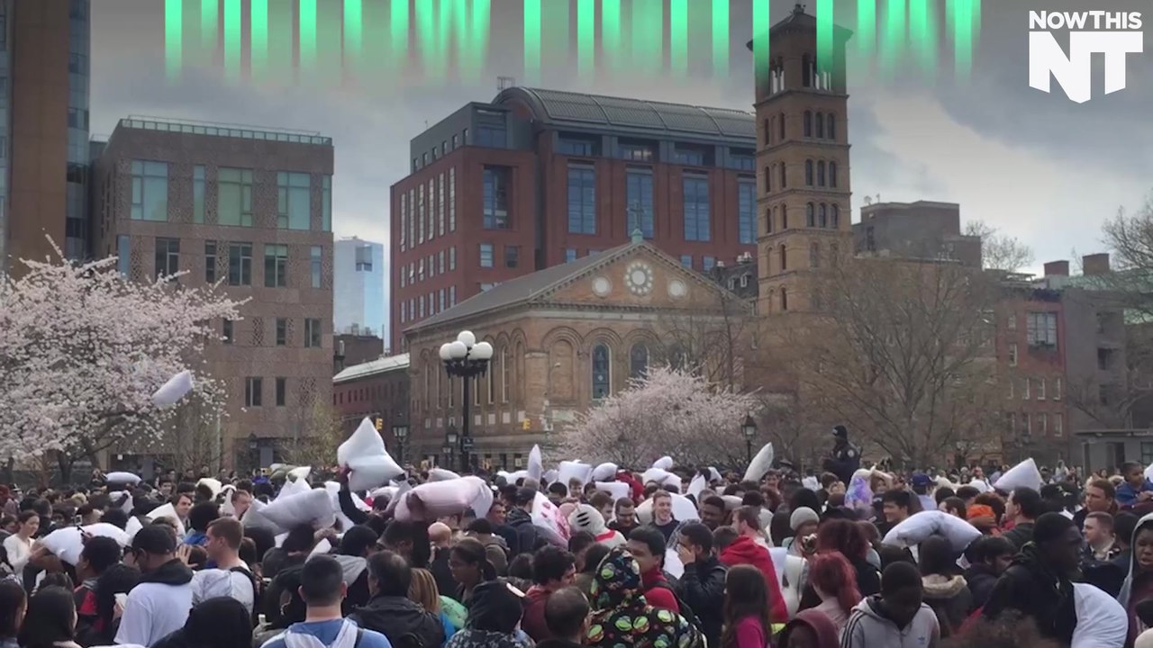 New York City Celebrates International Pillow Fight Day