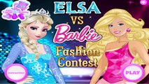 Elsa vs Barbie Fashion Contest - Disney Princess Elsa and Barbie Dress Up Game